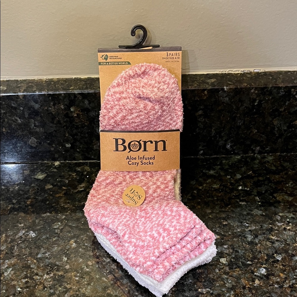 Born Aloe Infused Socks (3 pairs)